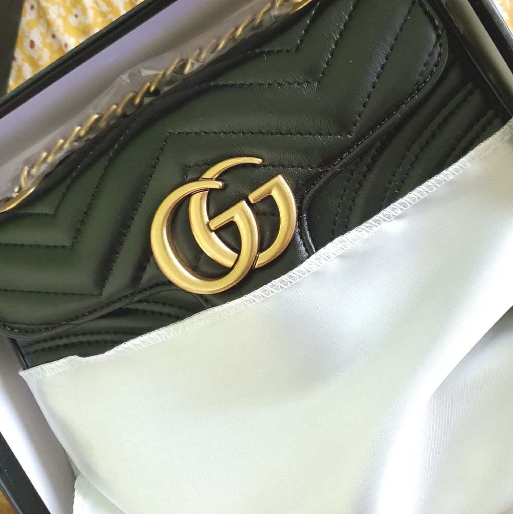 Cute Luxury Black Small Satchel w/ Heart